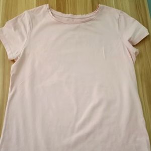 Sonoma Lifestyles Everyday Tee, size M Womens Pearl Pink